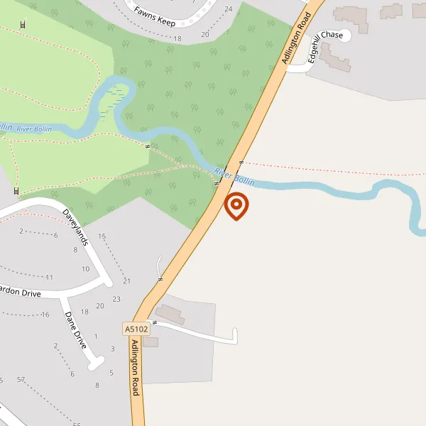 Map showing approximate location: Varden House Farm, 12, Adlington Road, Wilmslow, Cheshire, SK9 2AL