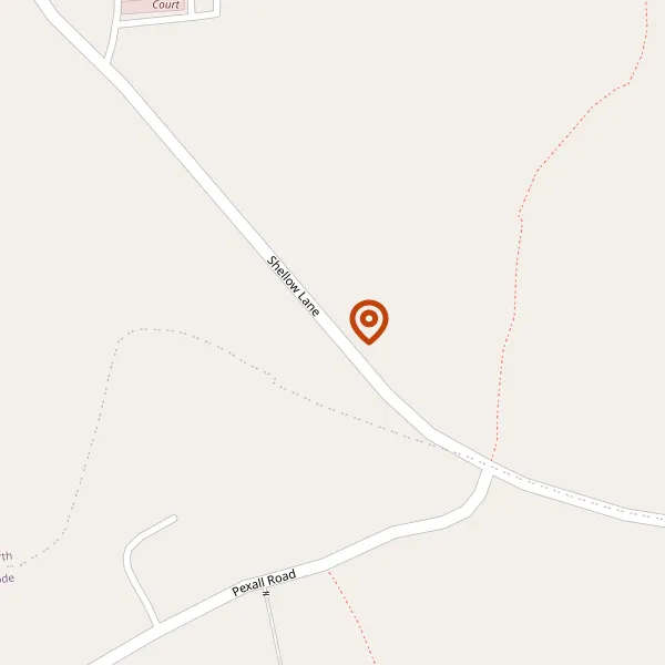 Map showing approximate location: Shellow Farm Barns, Shellow Lane, North Rode, Congleton, Cheshire, CW12 2NX