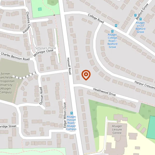 Map showing approximate location: 99, Hassall Road, Alsager, Stoke-On-Trent, Cheshire, ST7 2SZ