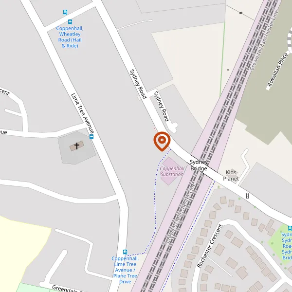 Map showing approximate location: 81, Sydney Road, Crewe, CW1 4HG