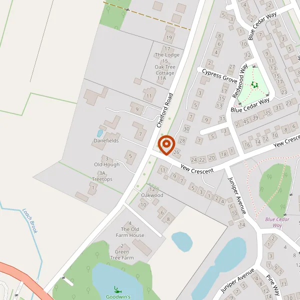 Map showing approximate location: 8, Chelford Road, Somerford, CW12 4QD