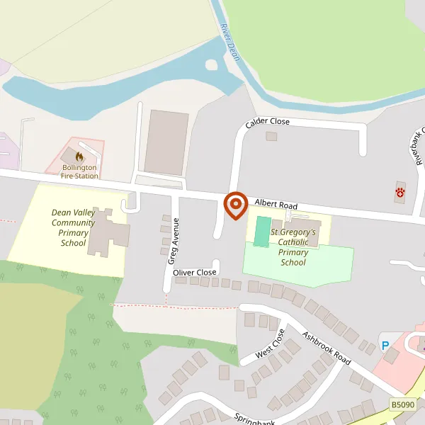 Map showing approximate location: 2, Albert Road, Bollington, Macclesfield, Cheshire, SK10 5HS