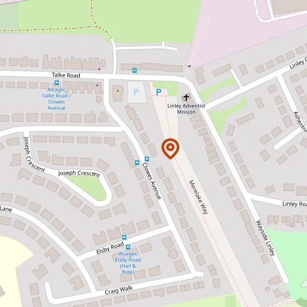 Map showing approximate location: 19, Clowes Avenue, Alsager, Cheshire East, ST7 2RL