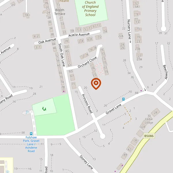 Map showing approximate location: 20, Princess Road, Wilmslow, SK9 6LD