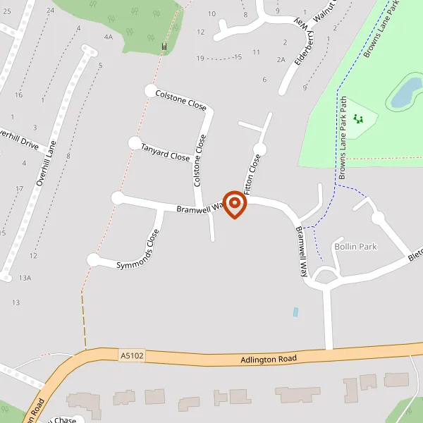 Map showing approximate location: 1, Bramwell Way, Wilmslow, SK9 2TL