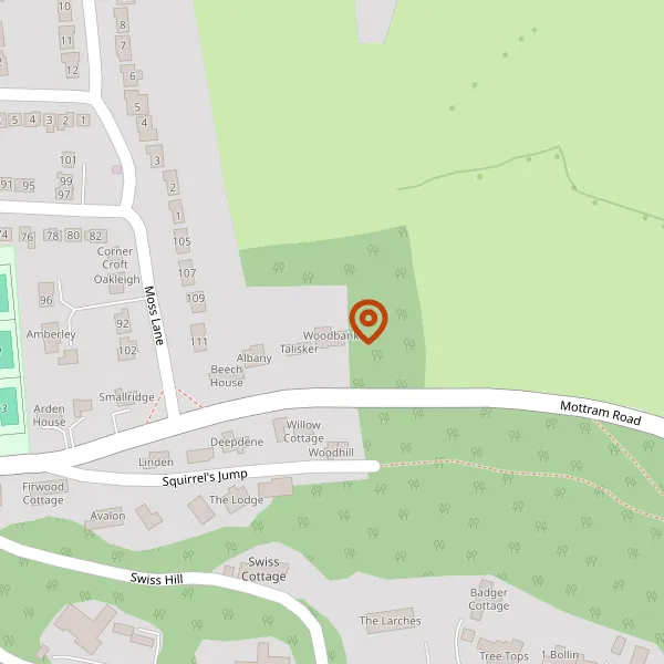 Map showing approximate location: Arden House, Mottram Road, Alderley Edge, Wilmslow, Cheshire, SK9 7JH