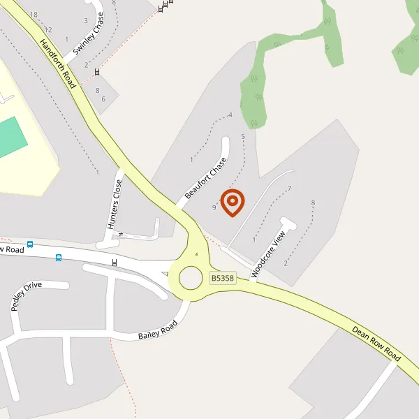 Map showing approximate location: 9, Beaufort Chase, Wilmslow, SK9 2BZ