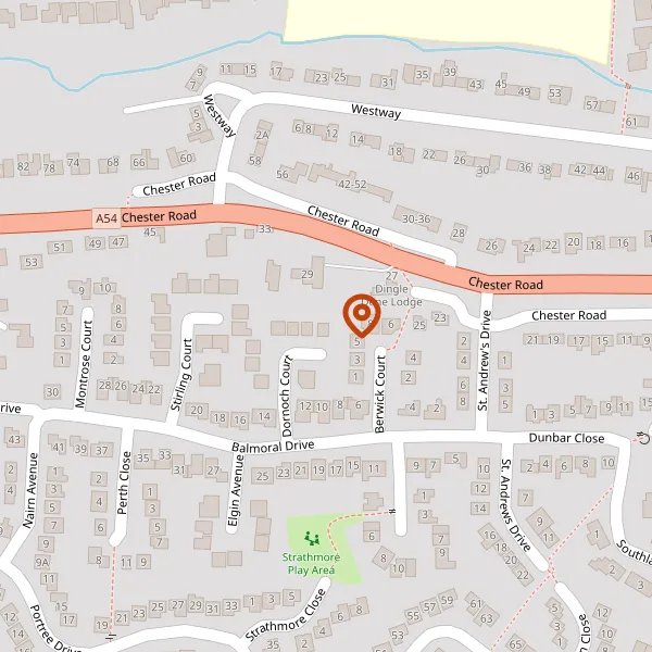 Map showing approximate location: 15, Dornoch Court, Holmes Chapel, CW4 7JD