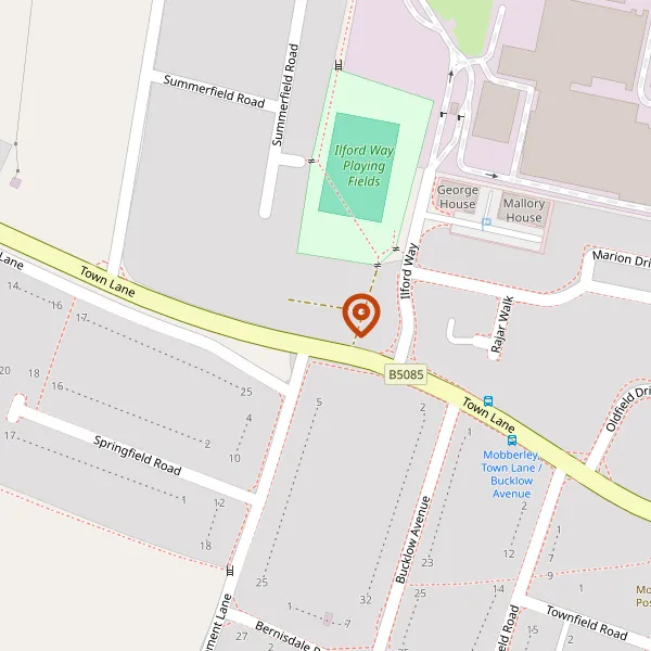 Map showing approximate location: 9, Rajar Cottages, Town Lane, Mobberley, WA16 7ER