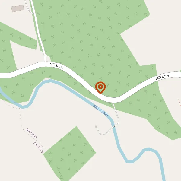 Map showing approximate location: Mill Lane Cottage, Mill Lane, Adlington, SK10 4LF