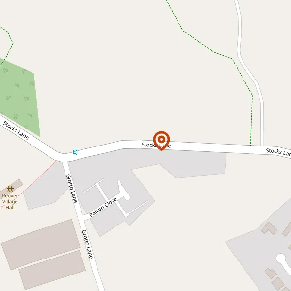 Map showing approximate location: Woodcroft, Stocks Lane, Over Peover, WA16 8TN