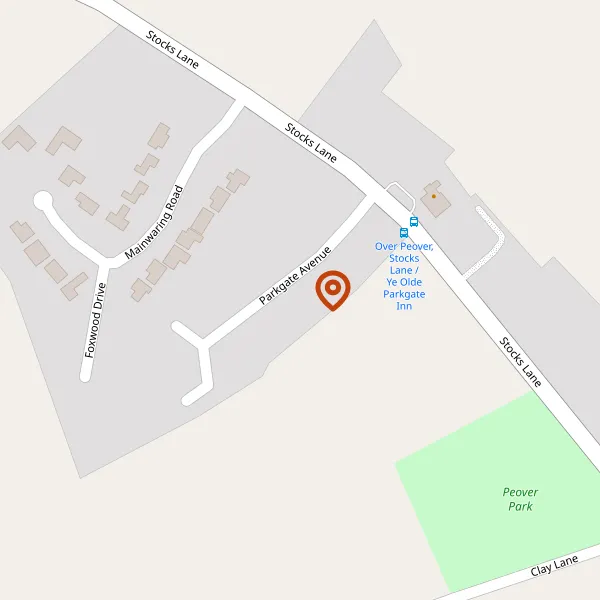 Map showing approximate location: 11, Parkgate Avenue, Over Peover, WA16 8TX