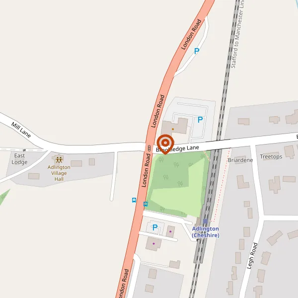 Map showing approximate location: Queensgate House, Sugar Lane, Adlington, SK10 5SQ