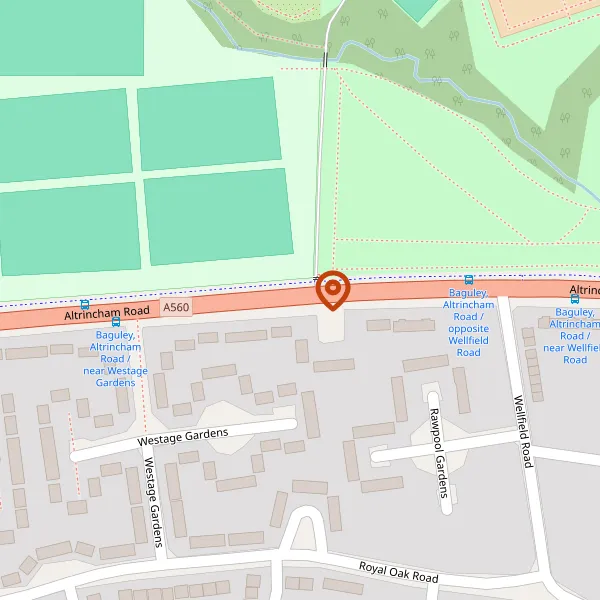 Map showing approximate location: Norcliffe Lodge, Altrincham Road, Styal, SK9 4LH