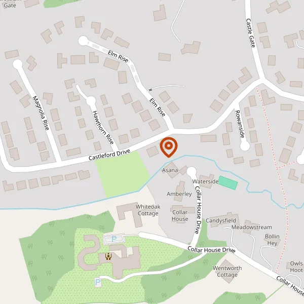 Map showing approximate location: Trelinda House, 5, Castleford Drive, Prestbury, Cheshire, SK10 4BG