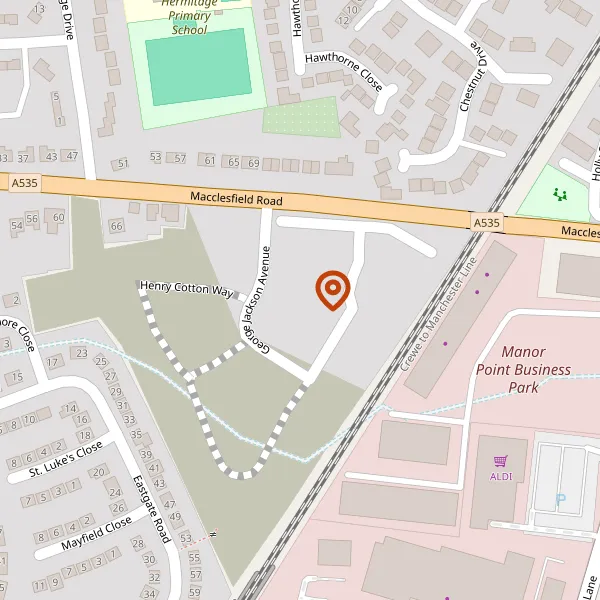 Map showing approximate location: Victoria Mills, Macclesfield Road, Holmes Chapel, Cheshire East, CW4 7PA