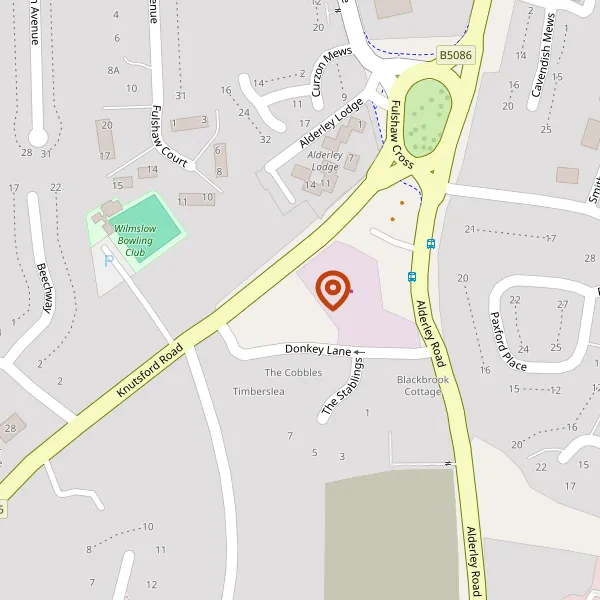 Map showing approximate location: 9, Knutsford Road, Wilmslow, SK9 6JA