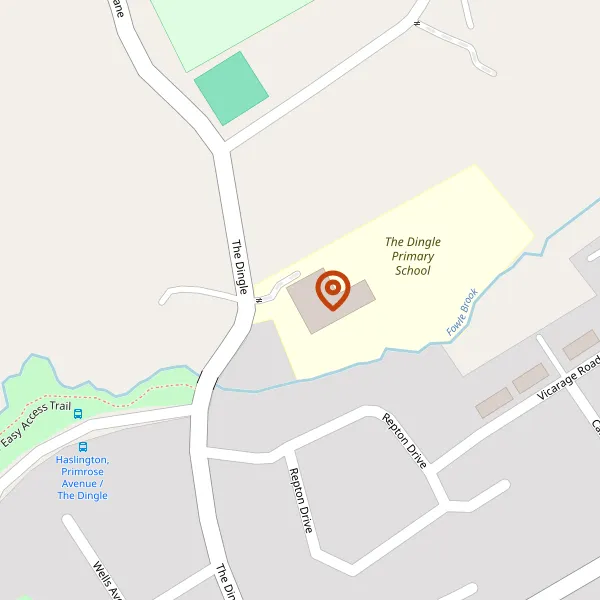 Map showing approximate location: Dingle Cottage, 7, The Dingle, Haslington, CW1 5RY