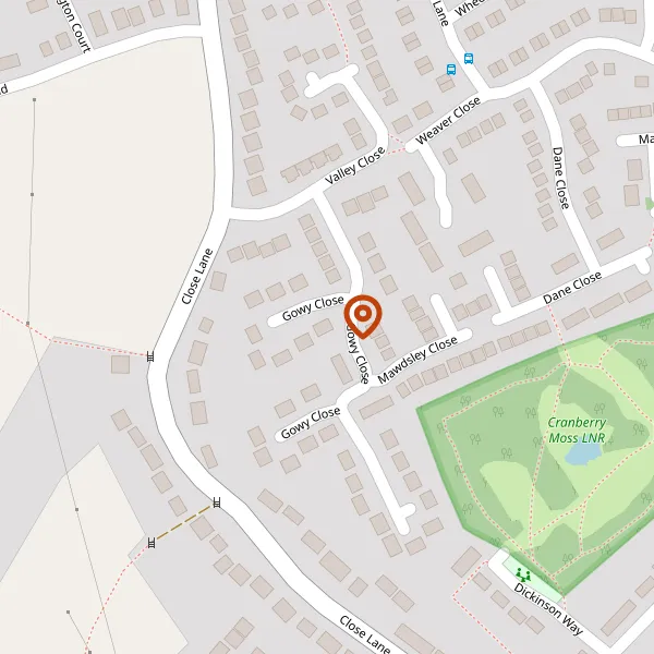 Map showing approximate location: 50, Gowy Close, Alsager, Cheshire, ST7 2HX