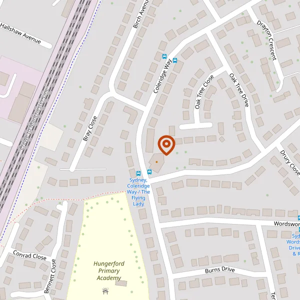 Map showing approximate location: 50, Coleridge Way, Crewe, Crewe, CW1 5LE