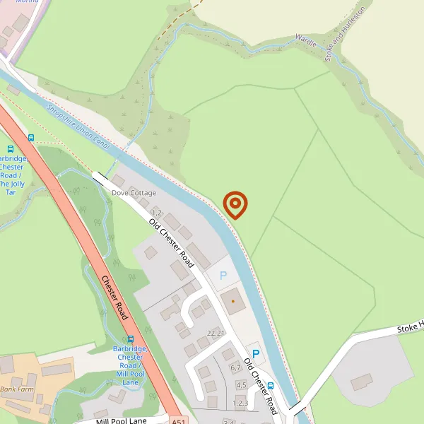 Map showing approximate location: Land At Former Wardle Airfield, Nantwich Road, Wardle