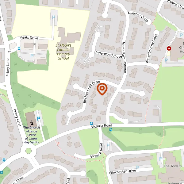 Map showing approximate location: 11, Birches Croft Drive, Macclesfield, SK10 3QN