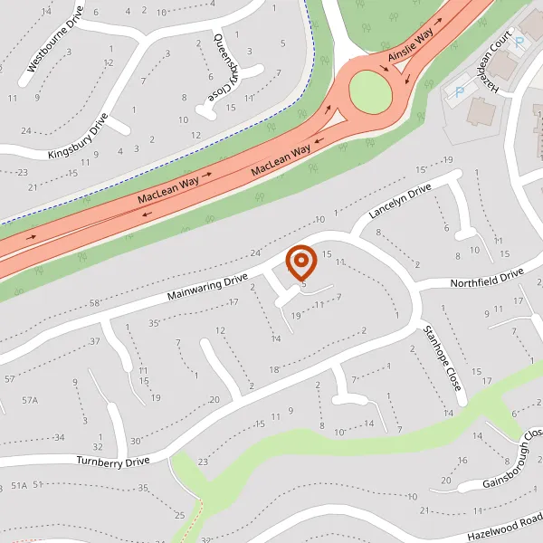 Map showing approximate location: 2, Muirfield Close, Wilmslow, Cheshire, SK9 2QT