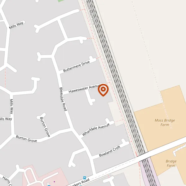 Map showing approximate location: 3, Haweswater Avenue, Crewe, Cheshire, CW1 4PD