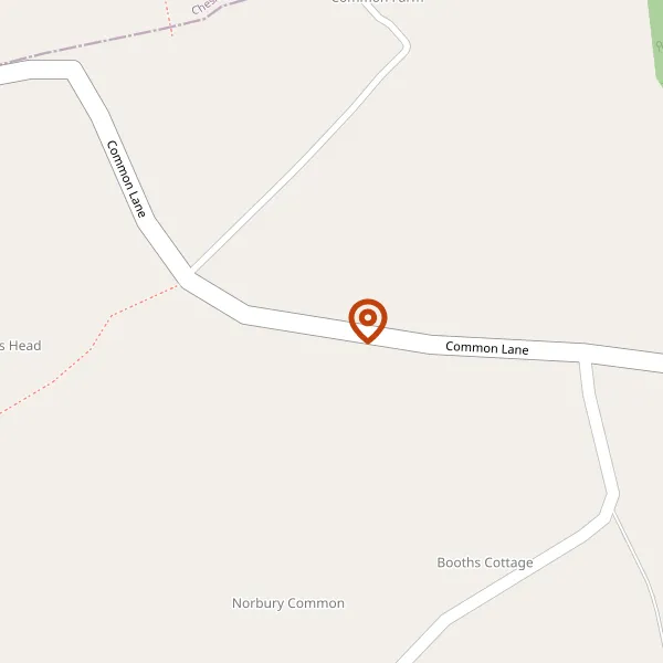 Map showing approximate location: Common Farm, Common Lane, Norbury, SY13 4JD