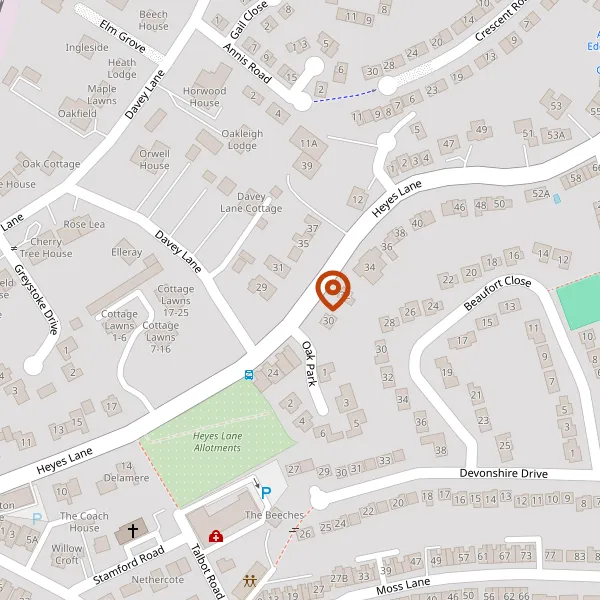 Map showing approximate location: 29, Heyes Lane, Alderley Edge, Wilmslow, Cheshire, SK9 7LA