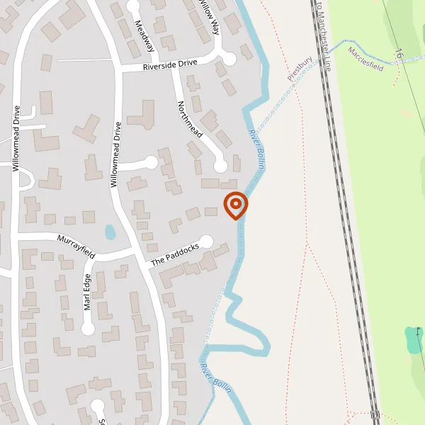 Map showing approximate location: 6, The Paddocks, Prestbury, SK10 4DB