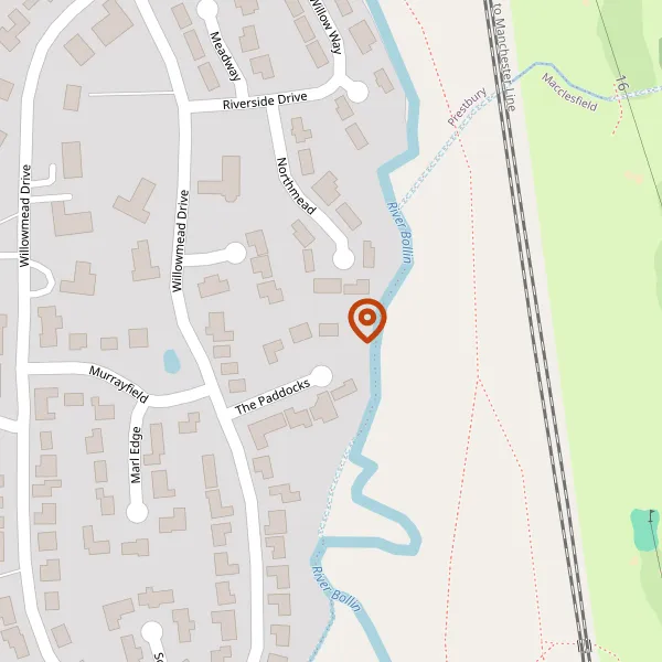 Map showing approximate location: 6, The Paddocks, Prestbury, SK10 4DB