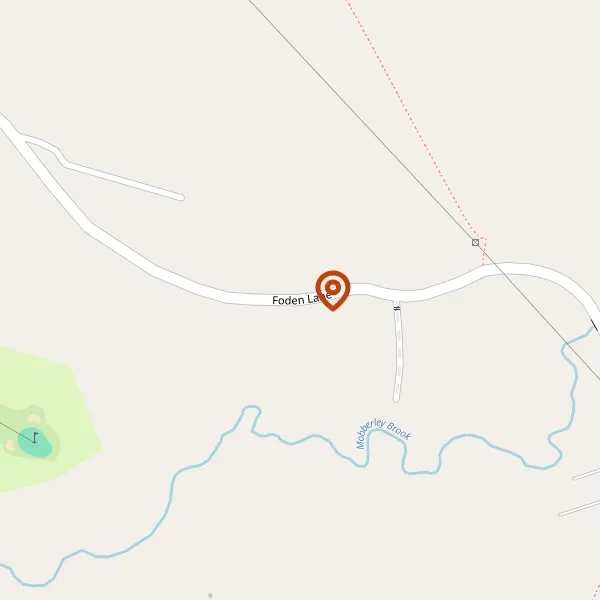 Map showing approximate location: Tenacres, Foden Lane, Alderley Edge