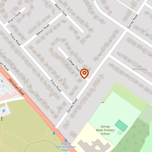 Map showing approximate location: 1, College Close, Wilmslow, SK9 5PY