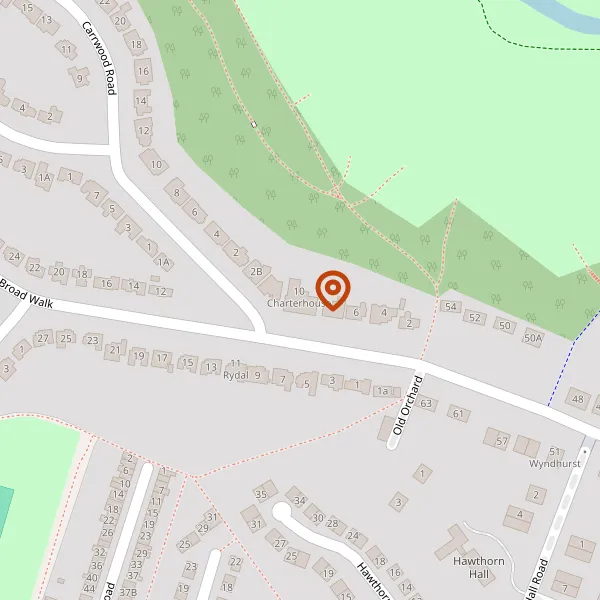 Map showing approximate location: 6, Broad Walk, Wilmslow, SK9 5PJ