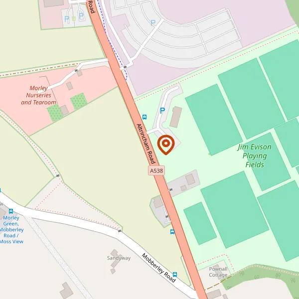 Map showing approximate location: Pole Barn Adjacent To Bank House Farm, Altrincham Road, Wilmslow