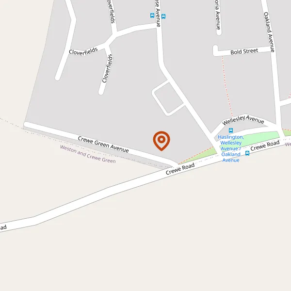 Map showing approximate location: 6, Crewe Green Avenue, Haslington, CW1 5NT