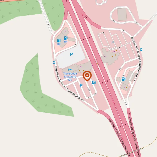 Map showing approximate location: Moto, Knutsford Motorway Service Area Southbound, Northwich Road, Tabley, Knutsford, Cheshire, WA16 0TL