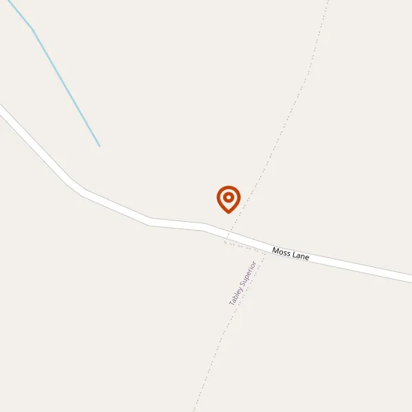 Map showing approximate location: Hawthorn Cottage, Moss Lane, Over Tabley, WA16 0PH