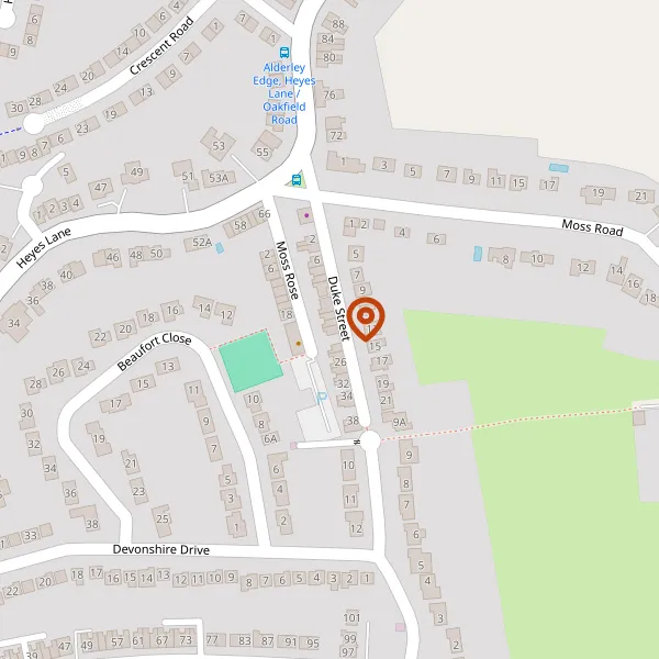 Map showing approximate location: 20, Duke Street, Alderley Edge, Wilmslow, Cheshire, SK9 7HX