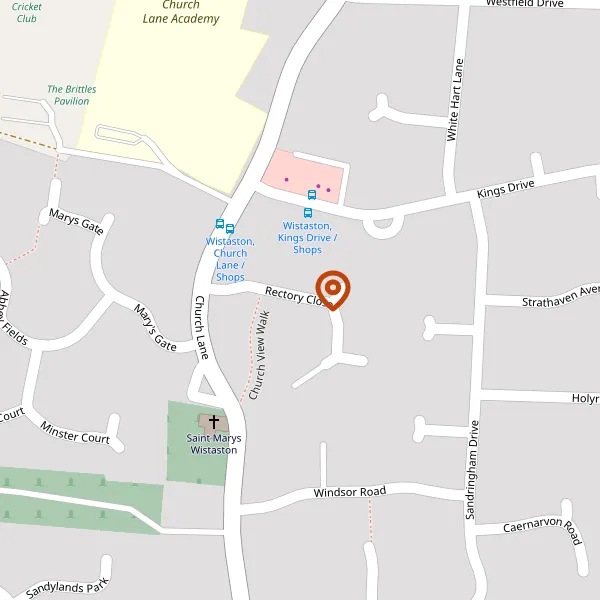 Map showing approximate location: 26, Rectory Close, Wistaston, CW2 8HG