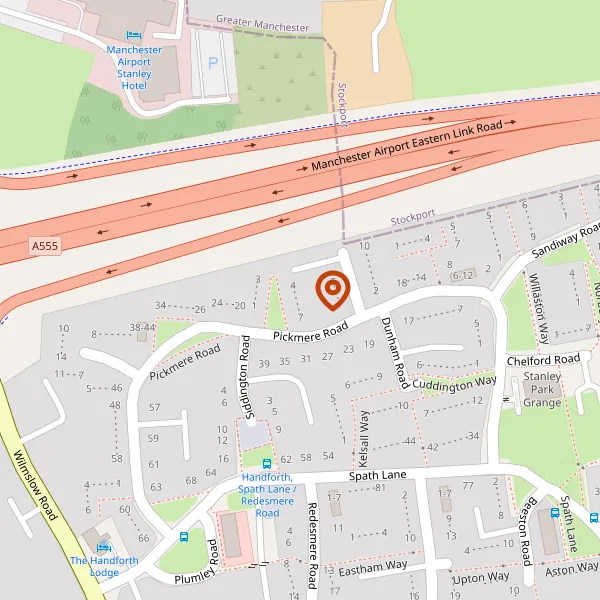 Map showing approximate location: 4, Tarvin Way, Handforth, SK9 3SZ