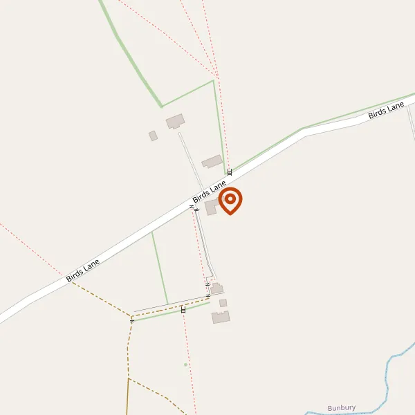 Map showing approximate location: The Old Stables, Birds Lane, Bunbury, CW6 9PU