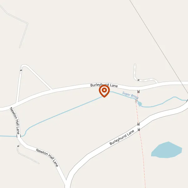 Map showing approximate location: Chestnut Cottage, Burleyhurst Lane, Mobberley, Cheshire, WA16 7LP