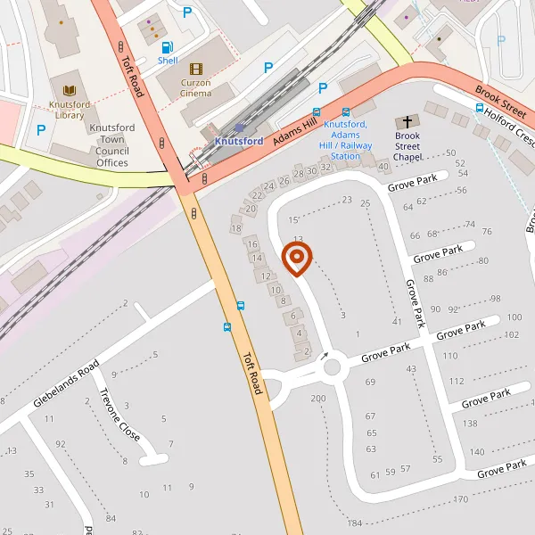 Map showing approximate location: Rose Bank, Toft Road, Knutsford, Knutsford, Cheshire, WA16 9EH