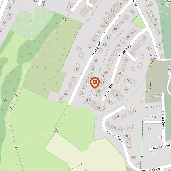 Map showing approximate location: 36, Howey Hill, Congleton, Cheshire, CW12 4AF