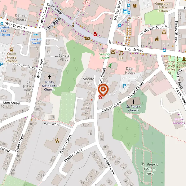 Map showing approximate location: 15, Moody Street, Congleton, CW12 4AN