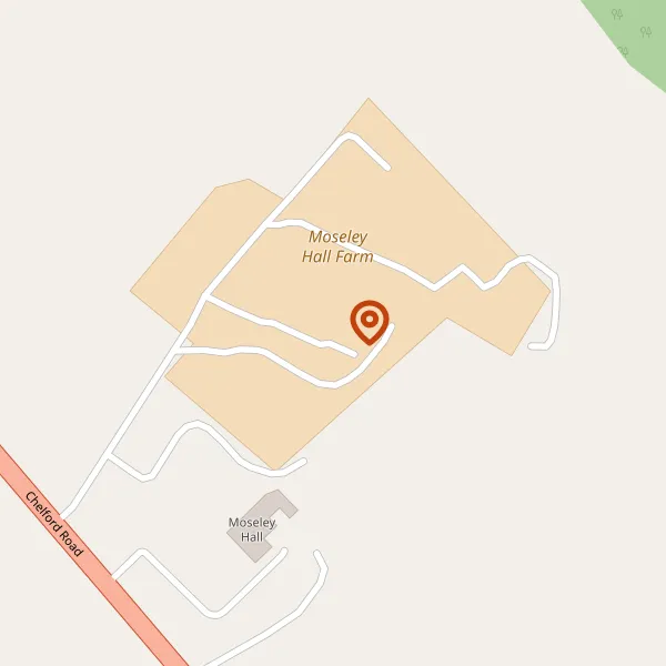 Map showing approximate location: Moseley Hall Farm, Chelford Road, Knutsford, Cheshire, WA16 8RB