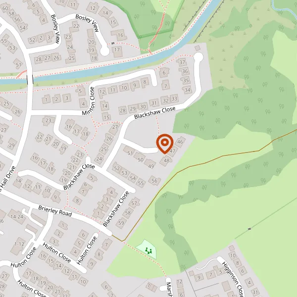 Map showing approximate location: 28, Blackshaw Close, Congleton, CW12 3TB