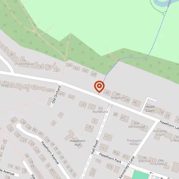 Map showing approximate location: 50A, Hawthorn Lane, Wilmslow, SK9 5DQ